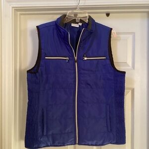 Kim Rogers Women's Blue Quilted Vest